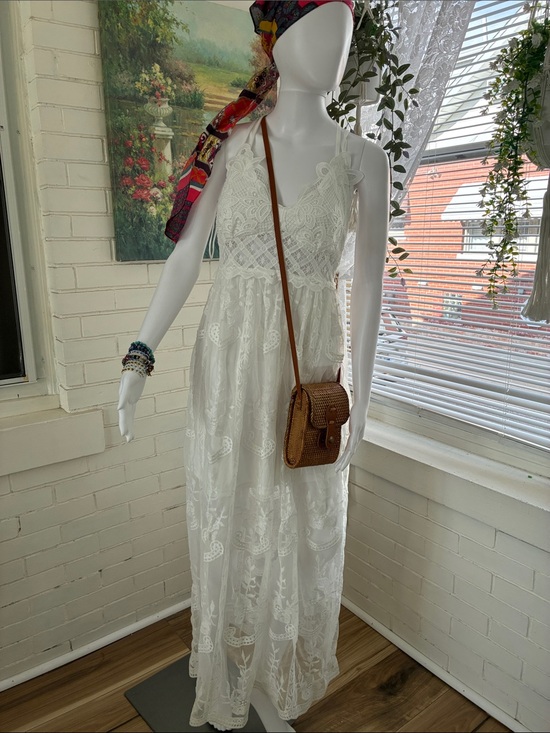 Rebellion Dresses & Skirts - Rebellion White Lace Maxi Dress